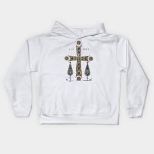 Byzantine Illuminated Cross Kids Hoodie